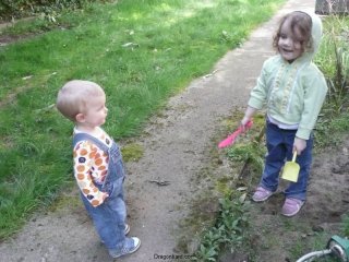What\'s CareBear doing with that dirt?