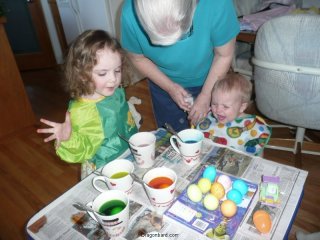 Egg coloring fun?