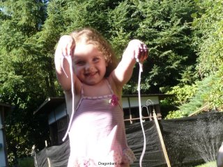 Stringy goo.