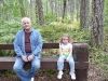 CareBear and Pas on a bench.