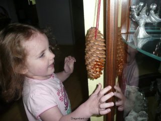 CareBear\'s sparkly pine-cone.