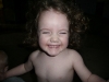 Cheesy face.