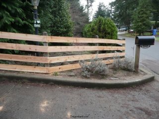 New fence and mailbox.