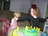 Playing with ducks.