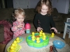 Playing with ducks.