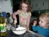 Muffin making.