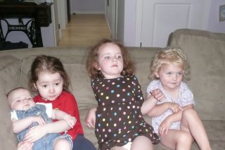 Four on a couch.