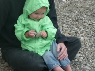 LiliBee chills on the beach.