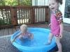 Pool time at Grams.