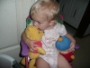 A kiss for Pooh Bear.