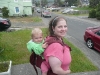 LiliBee and Mama head out for a walk.