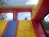 CareBear on the bouncy slide.