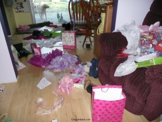 Birthday aftermath.