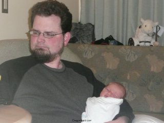 Hanging with Papa.