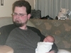 Hanging with Papa.