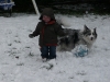 LiliBee and Maisy play.