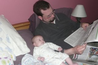 Sunday morning with Papa.