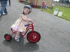 LiliBee on a bike.