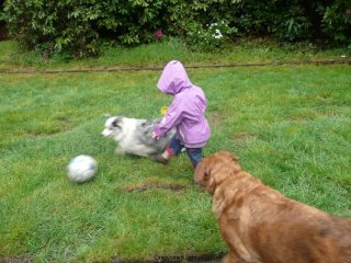 Big Ball in the rain!