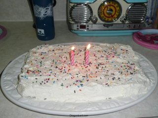 Birthday cake.