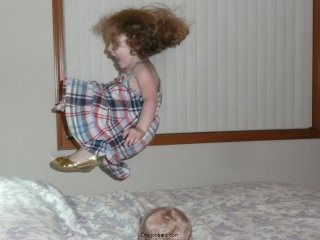 Bouncing.
