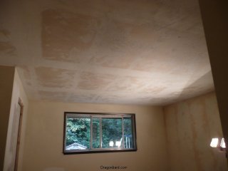 Scraped ceiling.