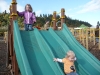 Sliding in the rope maze.