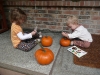 Decorating pumpkins!