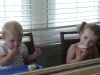 LiliBee and CareBear are serious about their cupcakes.
