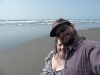 Chris and Amy on the beach.